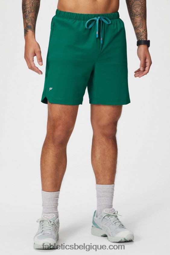 celui court (doublé) 142 Hommes Fabletics 404P0T3185 vert de parcours