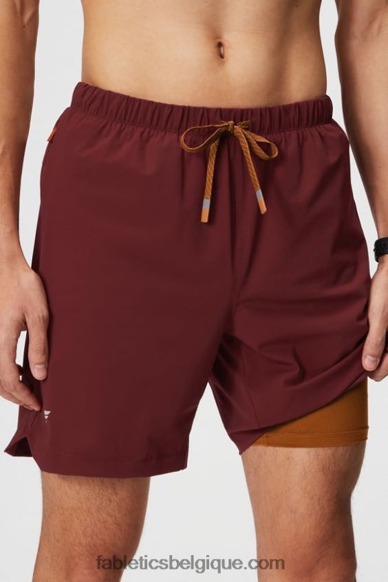 celui court (doublé) 142 Hommes Fabletics 404P0T3186 rouge adrénaline