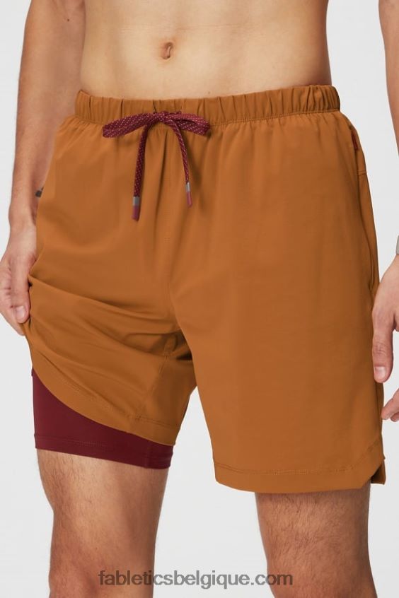 celui court (doublé) 143 Hommes Fabletics 404P0T3187 rouille vintage