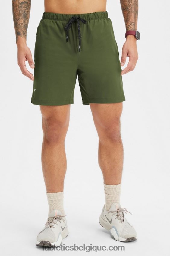 celui court (doublé) 143 Hommes Fabletics 404P0T3188 mousse noire