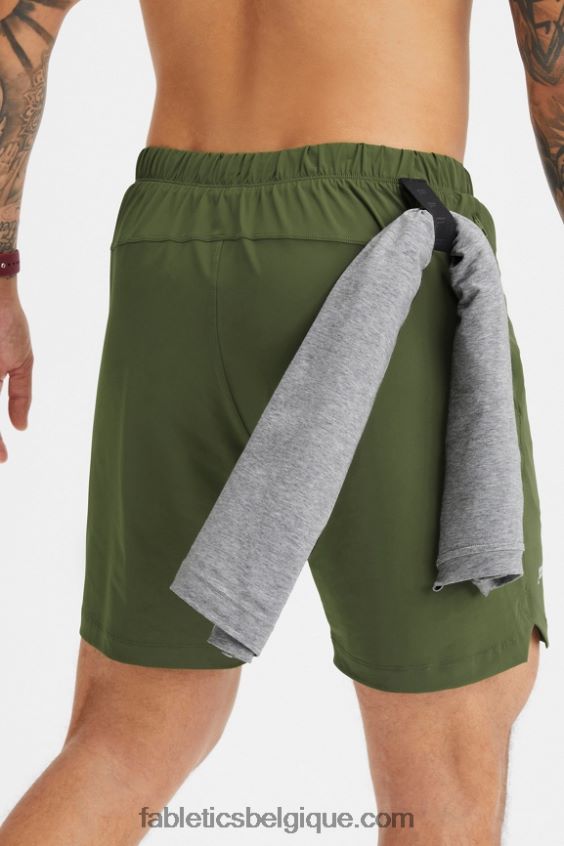 celui court (doublé) 143 Hommes Fabletics 404P0T3188 mousse noire