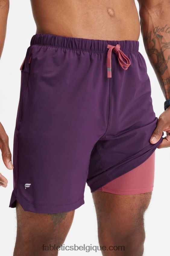 celui court (doublé) 143 Hommes Fabletics 404P0T3189 Vin chaud