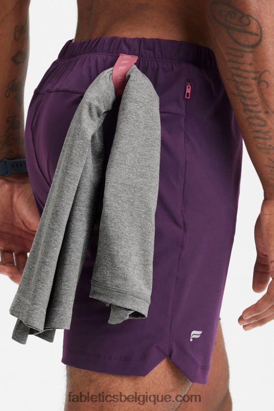 celui court (doublé) 143 Hommes Fabletics 404P0T3189 Vin chaud