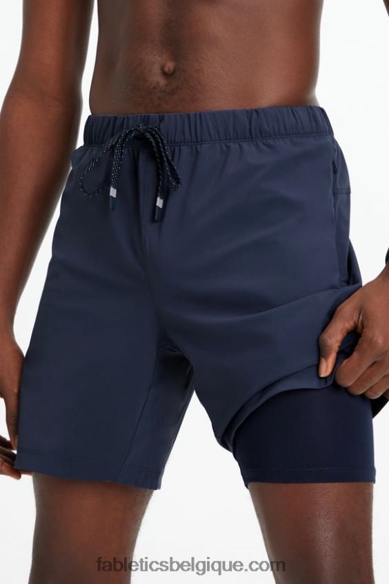 celui court (doublé) 143 Hommes Fabletics 404P0T3190 marine classique
