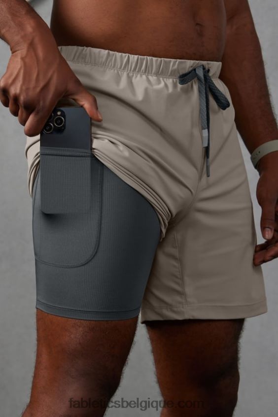 celui court (doublé) 162 Hommes Fabletics 404P0T3295 kaki brutaliste