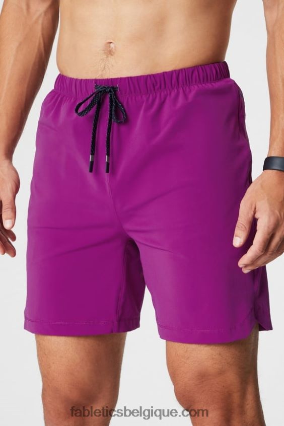 celui qui est court 151 Hommes Fabletics 404P0T3228 aubergine