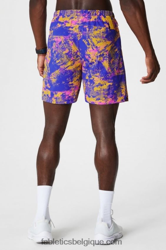 celui qui est court 151 Hommes Fabletics 404P0T3229 bruit ambiant jaune coucher de soleil