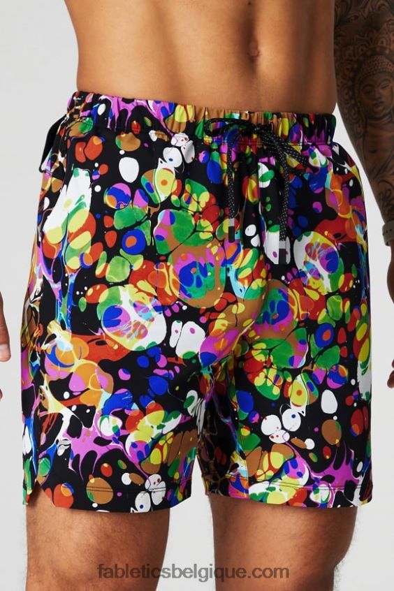 celui qui est court 151 Hommes Fabletics 404P0T3231 kaléidoscopique noir