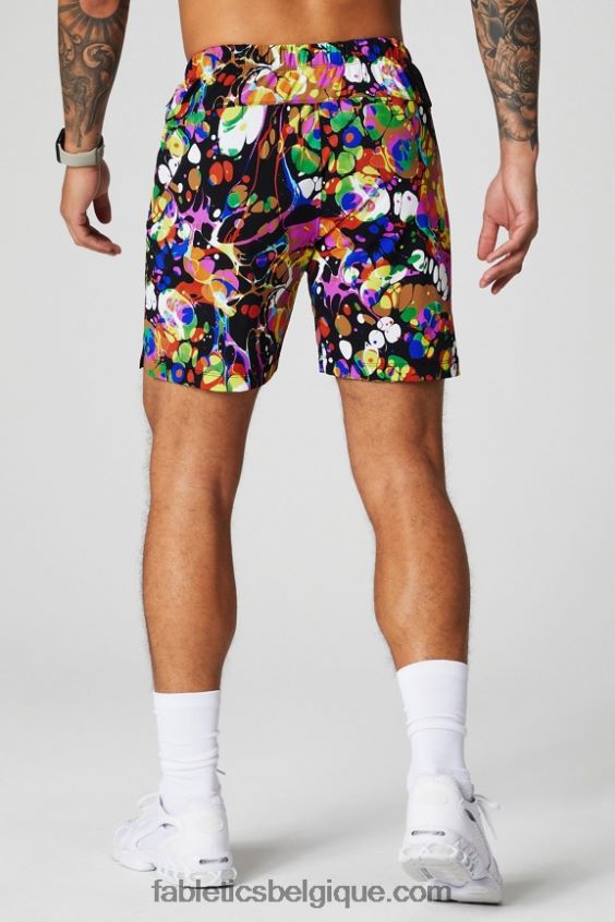 celui qui est court 151 Hommes Fabletics 404P0T3231 kaléidoscopique noir