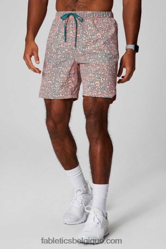 celui qui est court 153 Hommes Fabletics 404P0T3237 Peach Kiss pois organiques