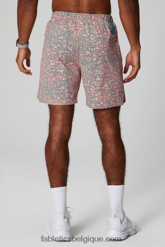 celui qui est court 153 Hommes Fabletics 404P0T3237 Peach Kiss pois organiques