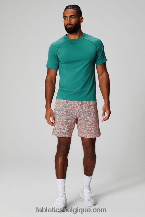 celui qui est court 153 Hommes Fabletics 404P0T3237 Peach Kiss pois organiques