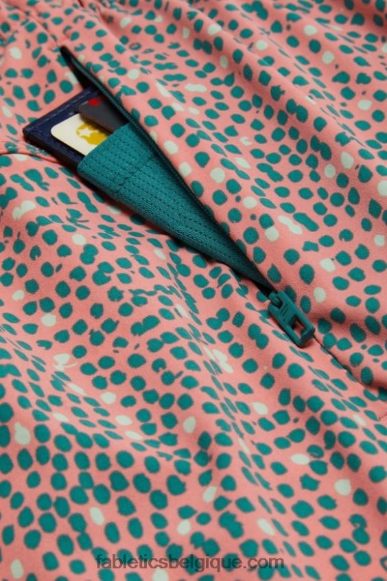 celui qui est court 153 Hommes Fabletics 404P0T3237 Peach Kiss pois organiques