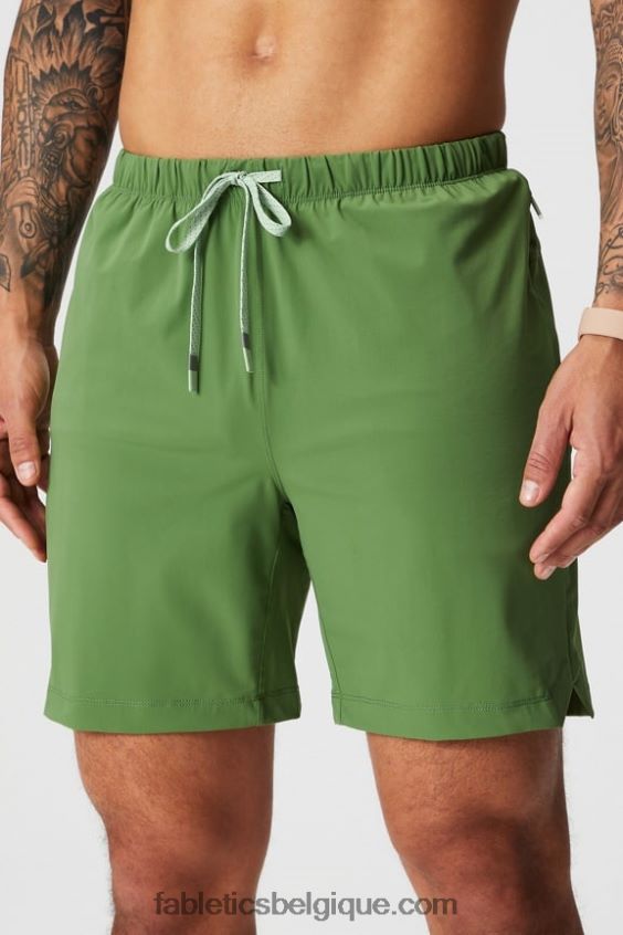 celui qui est court 154 Hommes Fabletics 404P0T3243 néo olive