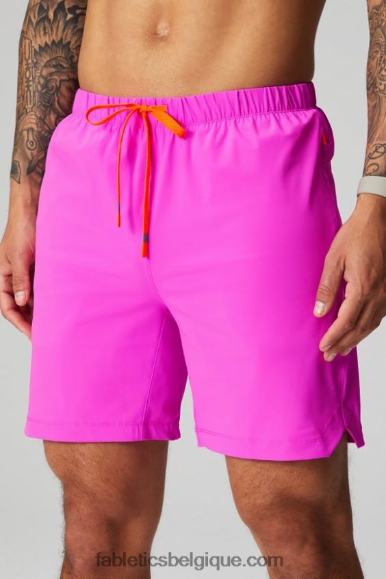 celui qui est court 154 Hommes Fabletics 404P0T3244 évasion rose