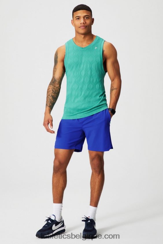 celui qui est court 154 Hommes Fabletics 404P0T3245 bleu oxford