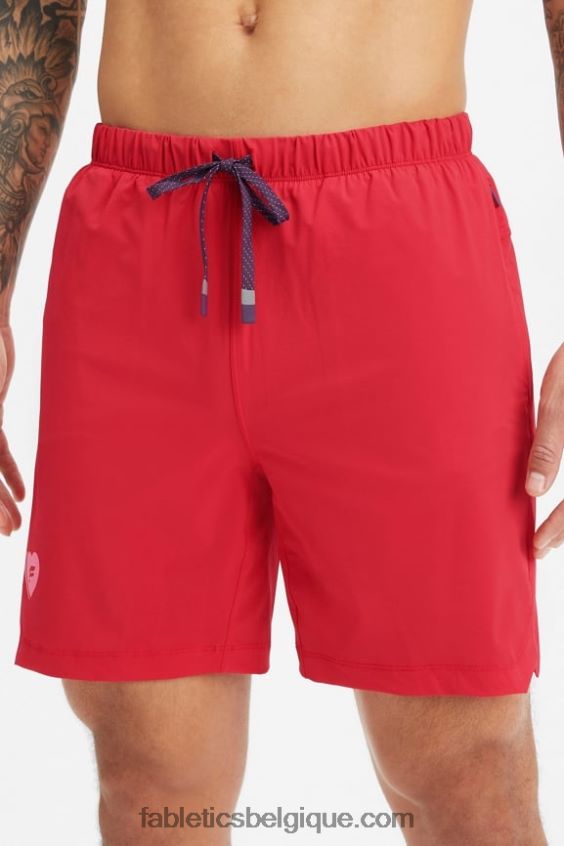 celui qui est court 155 Hommes Fabletics 404P0T3248 coeur de bonbon cerise classique
