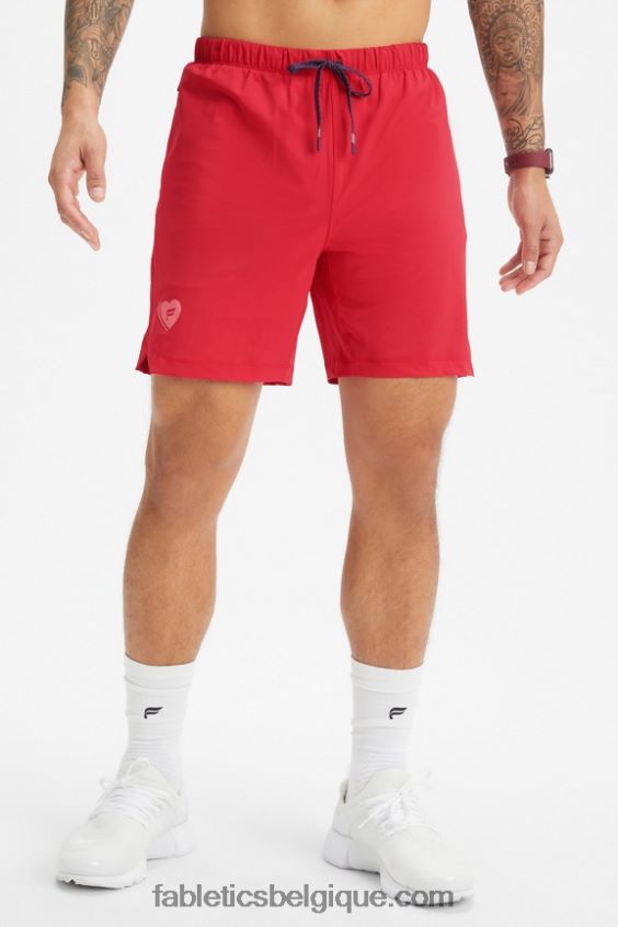 celui qui est court 155 Hommes Fabletics 404P0T3248 coeur de bonbon cerise classique
