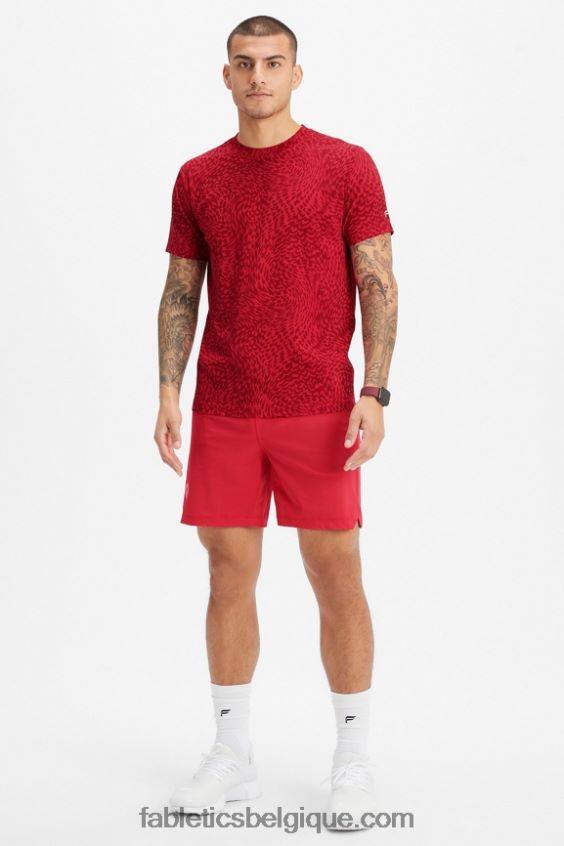 celui qui est court 155 Hommes Fabletics 404P0T3248 coeur de bonbon cerise classique