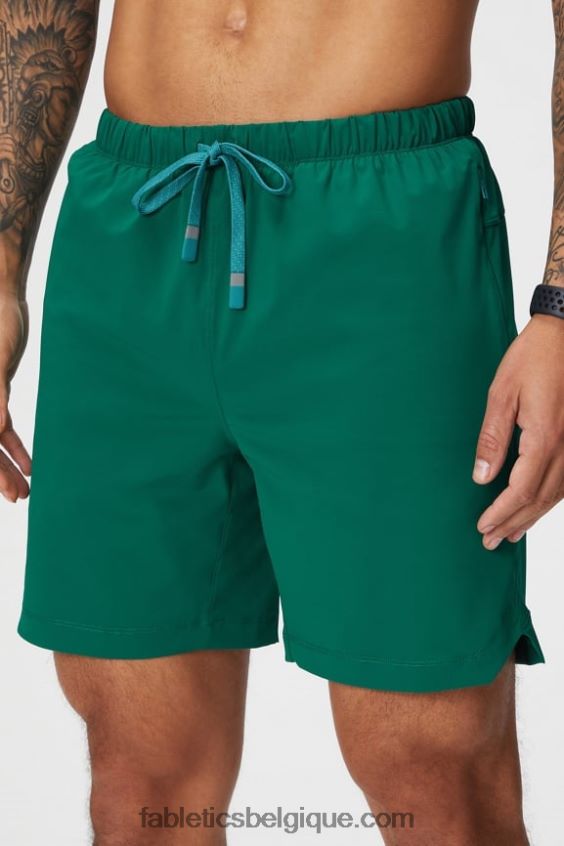 celui qui est court 155 Hommes Fabletics 404P0T3250 vert de parcours
