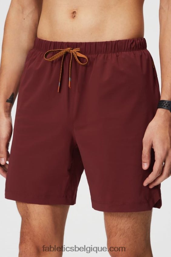 celui qui est court 155 Hommes Fabletics 404P0T3251 rouge adrénaline