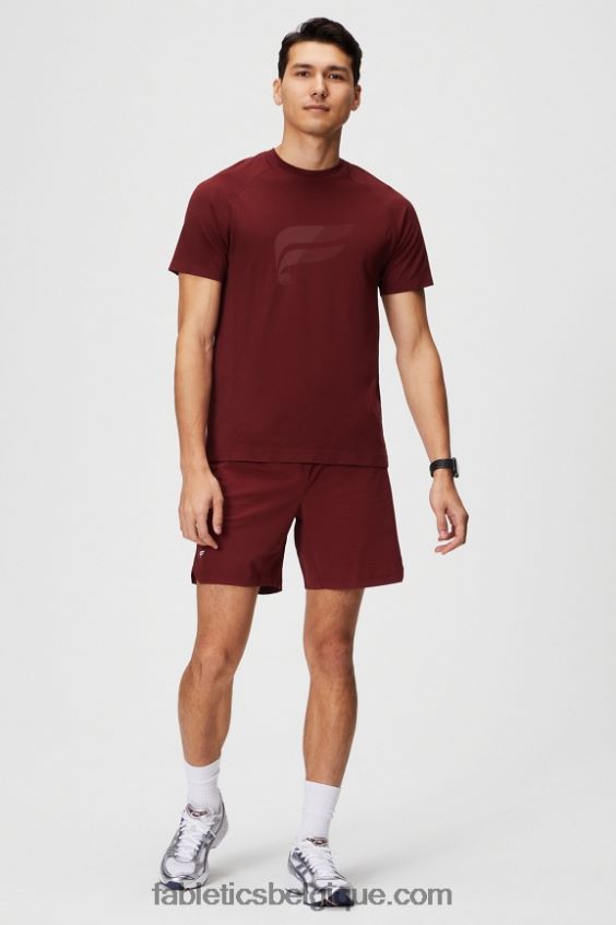 celui qui est court 155 Hommes Fabletics 404P0T3251 rouge adrénaline
