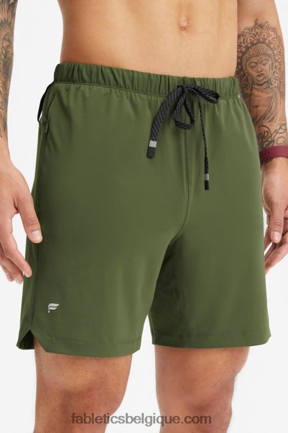 celui qui est court 156 Hommes Fabletics 404P0T3254 mousse noire
