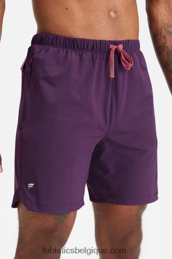 celui qui est court 156 Hommes Fabletics 404P0T3255 Vin chaud