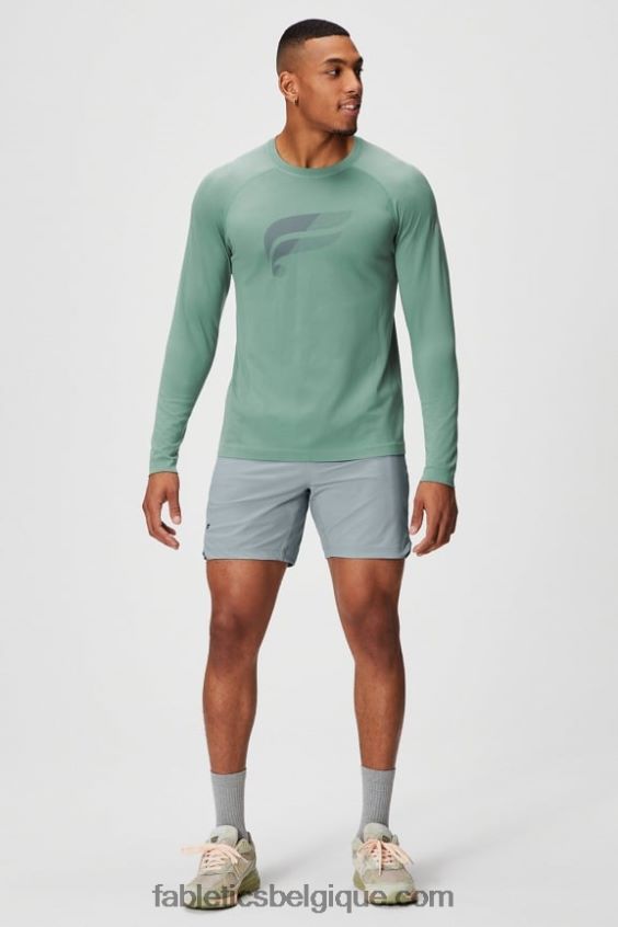 celui qui est court 157 Hommes Fabletics 404P0T3257 gris ombre