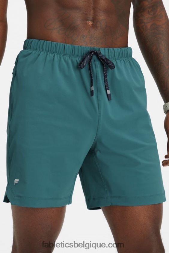 celui qui est court 157 Hommes Fabletics 404P0T3258 sarcelle d'océan