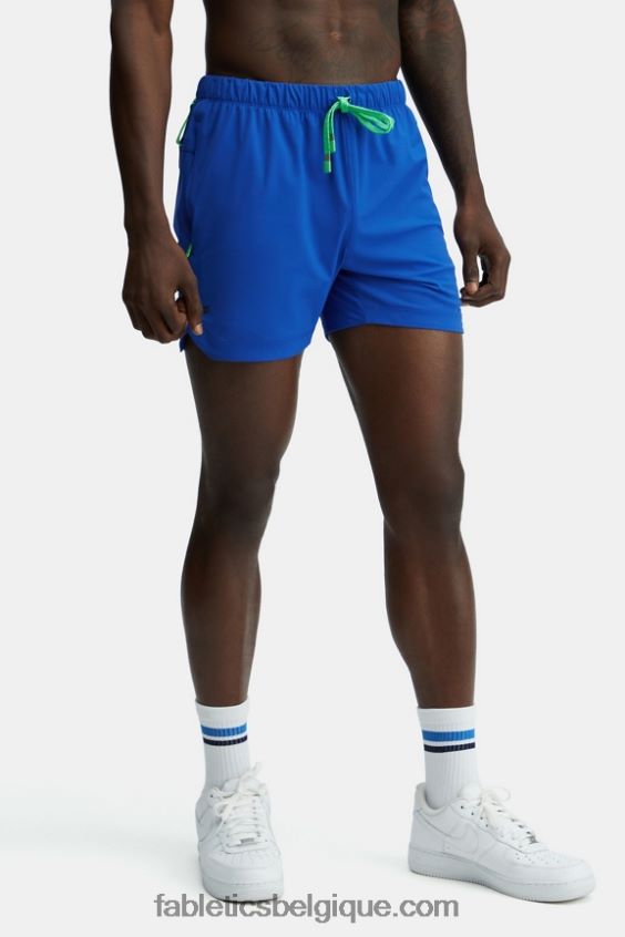 celui qui est court 161 Hommes Fabletics 404P0T3280 bleu classique