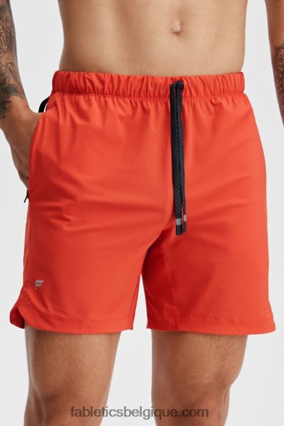 celui qui est court 161 Hommes Fabletics 404P0T3281 feu orange