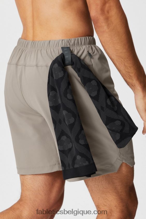 celui qui est court 166 Hommes Fabletics 404P0T3354 kaki brutaliste