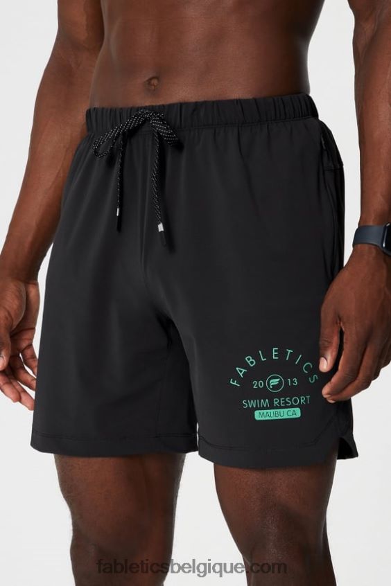 celui qui est court 166 Hommes Fabletics 404P0T3367 bain noir