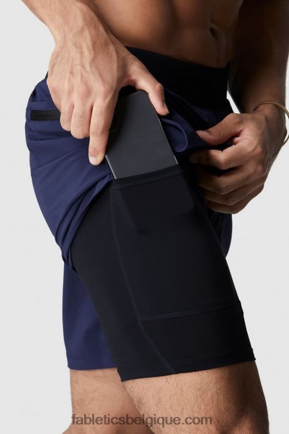 la franchise courte (doublée) Hommes Fabletics 404P0T3355 marine