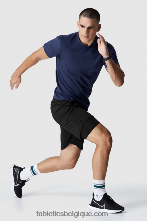 la franchise courte (doublée) Hommes Fabletics 404P0T3356 noir