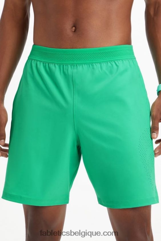 le court fondamental 164 Hommes Fabletics 404P0T3335 essentiel vert perforé