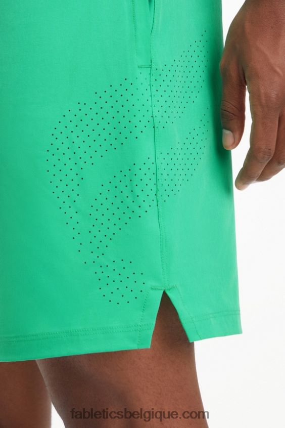 le court fondamental 164 Hommes Fabletics 404P0T3335 essentiel vert perforé