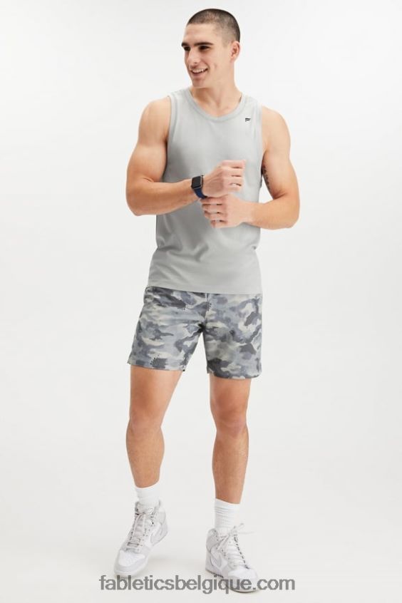 le court fondamental 165 Hommes Fabletics 404P0T3341 camouflage gris ombre