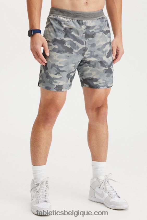 le court fondamental 165 Hommes Fabletics 404P0T3341 camouflage gris ombre