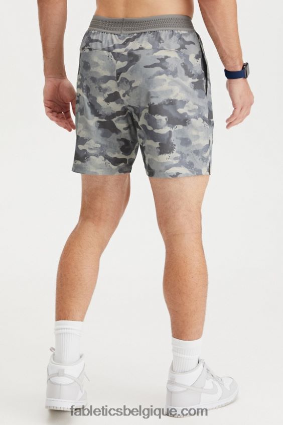 le court fondamental 165 Hommes Fabletics 404P0T3341 camouflage gris ombre