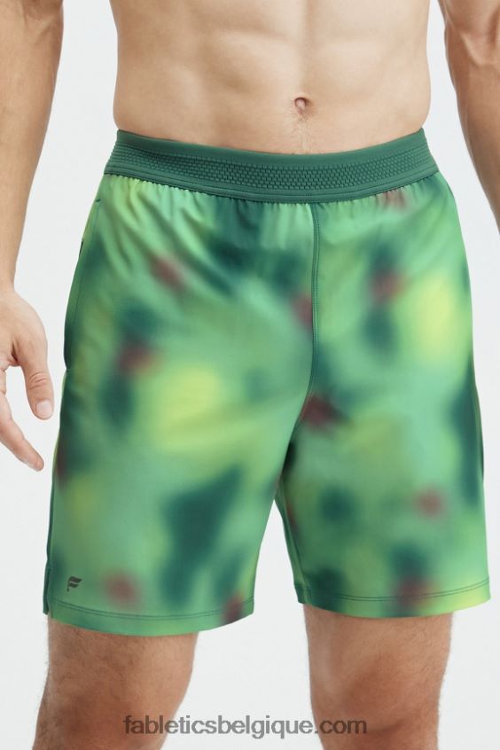 le court fondamental 165 Hommes Fabletics 404P0T3344 flou vert azur