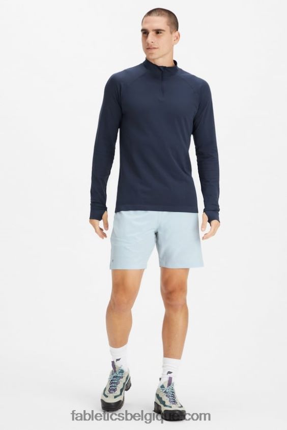 le court fondamental ii 147 Hommes Fabletics 404P0T3209 frêne bleu perforé