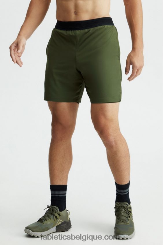 le court métrage fondamental 166 Hommes Fabletics 404P0T3346 olive verte