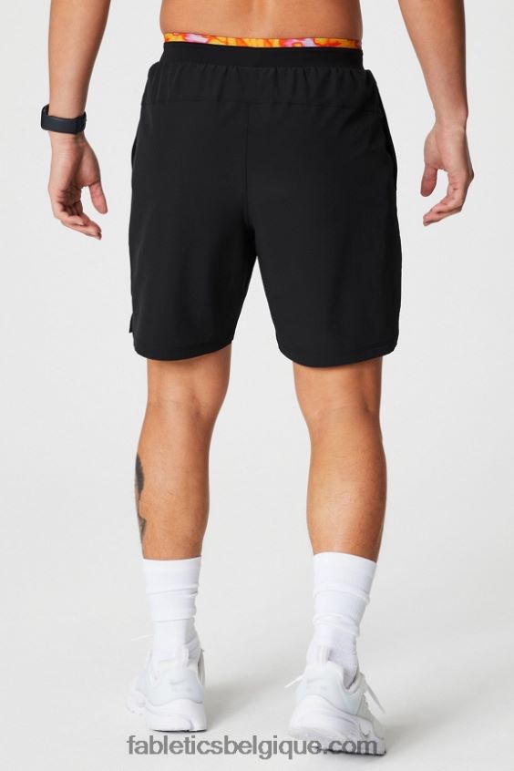 le fondamental court ii (linéaire) 132 Hommes Fabletics 404P0T3122 noir/rose évasion folie estivale