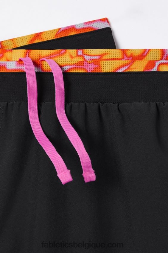 le fondamental court ii (linéaire) 132 Hommes Fabletics 404P0T3122 noir/rose évasion folie estivale