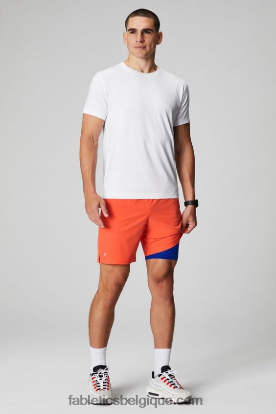 le fondamental court ii (linéaire) 132 Hommes Fabletics 404P0T3124 orange passion