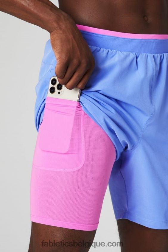le fondamental court ii (linéaire) 132 Hommes Fabletics 404P0T3125 punch pervenche