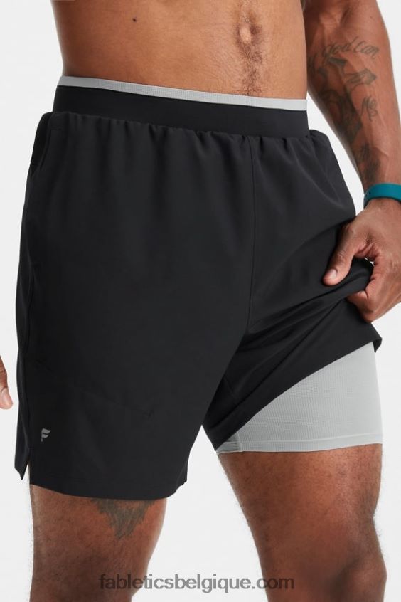 le fondamental court ii (linéaire) 132 Hommes Fabletics 404P0T3126 noir