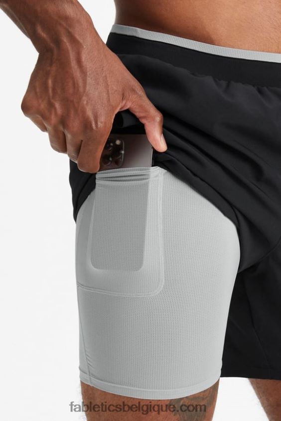 le fondamental court ii (linéaire) 132 Hommes Fabletics 404P0T3126 noir